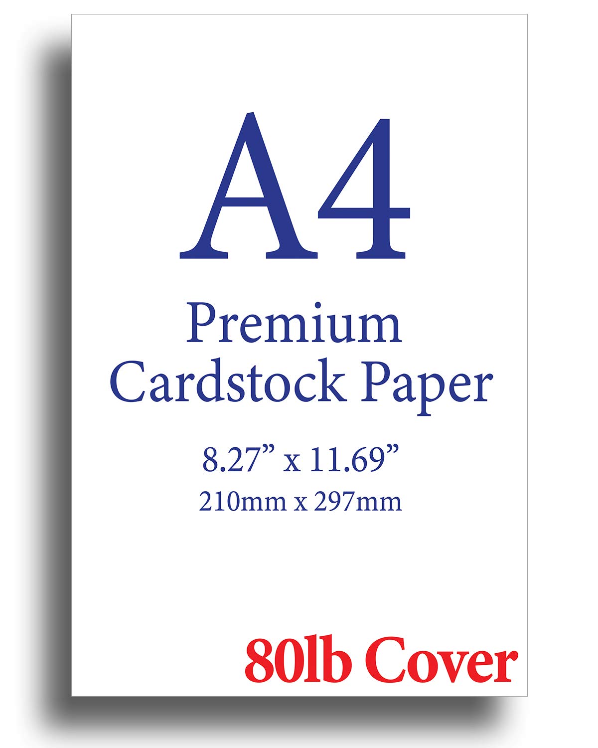 Heavyweight White A4 Cardstock, 200 Sheets