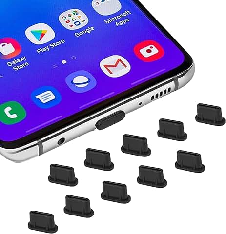 10 Pack USB C Dust Plugs for Phone and Laptop