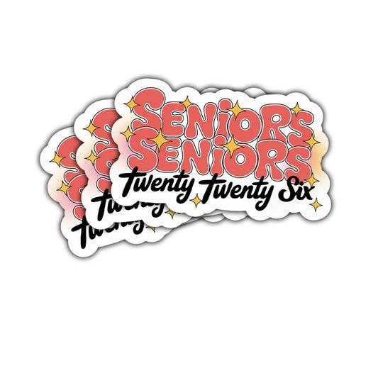 3-Pack Class of 2026 Graduation Stickers