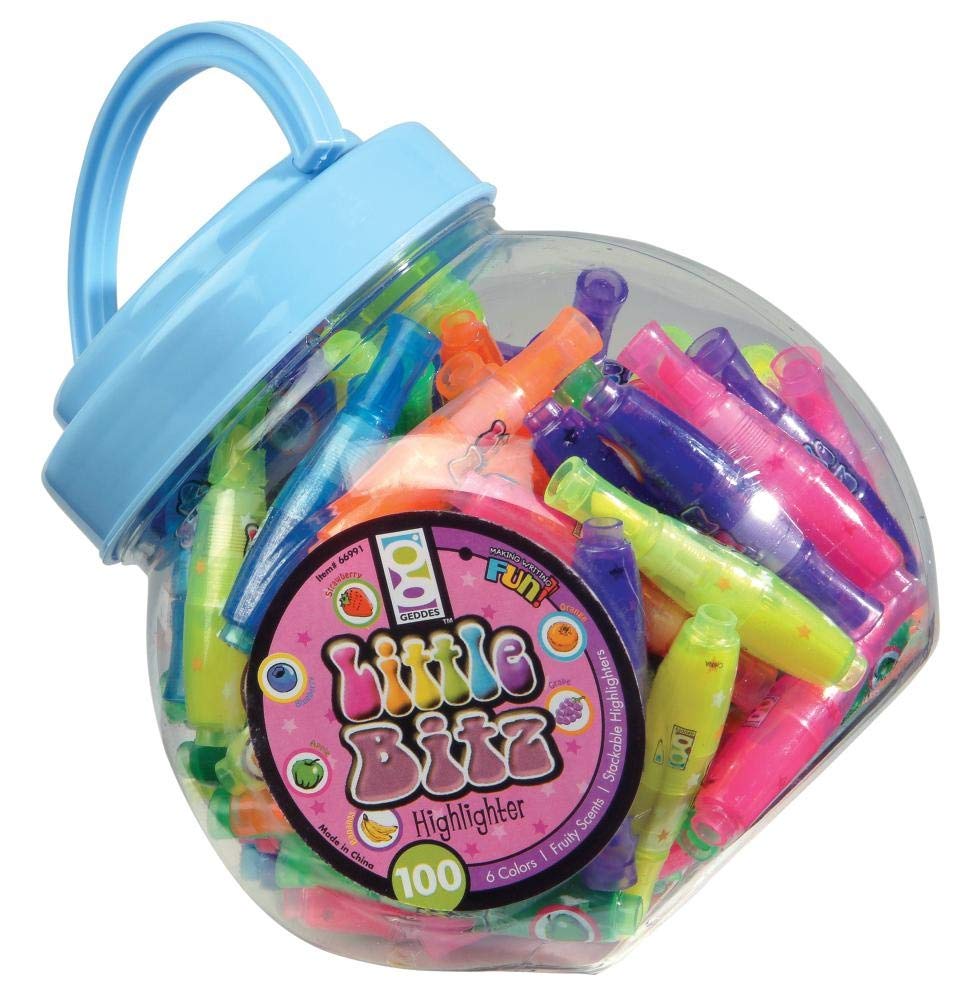 Pack of 100 Stackable Scented Highlighters