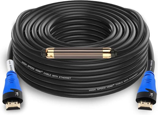 75Ft HDMI Cable with Signal Booster, 1080P, 3D, Ethernet