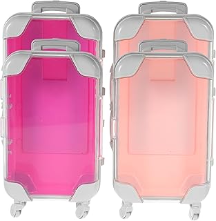 Mini Suitcase Party Favor Boxes, 4 Pack