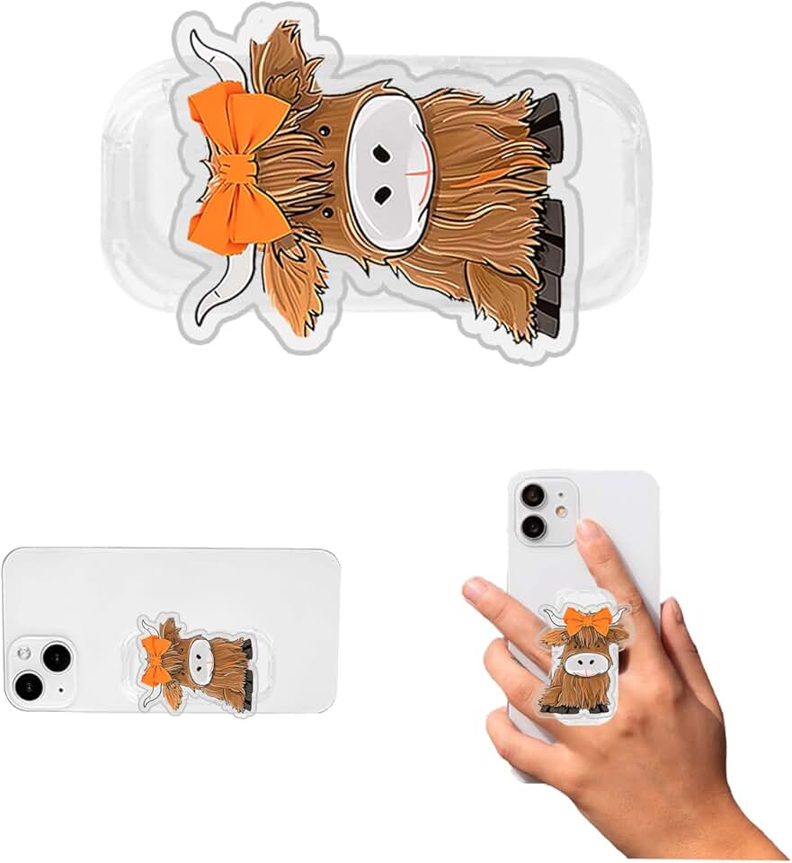 Cute 2D Collapsible Phone Grip Stand