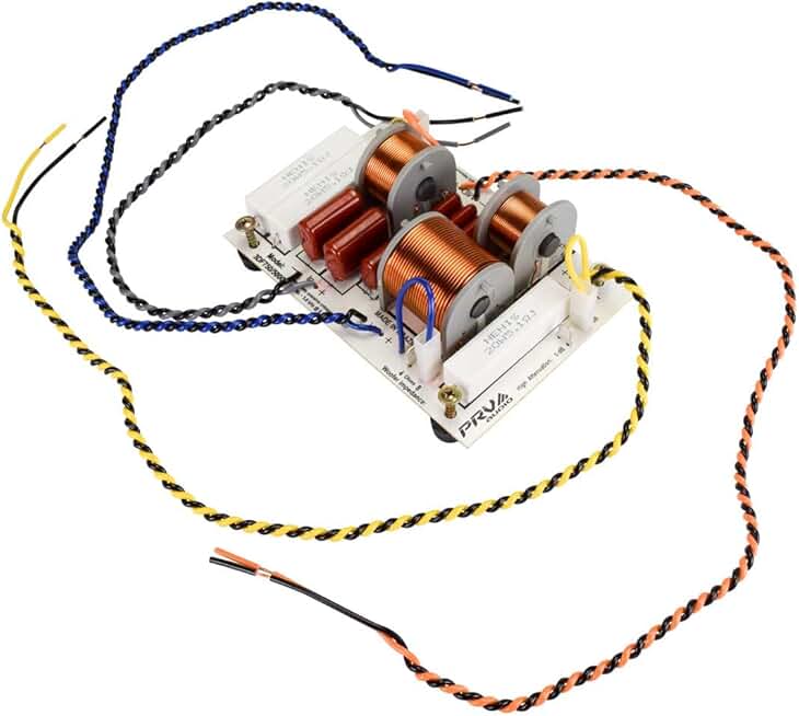 Three-Way Car Audio Crossover with Impedance Selection