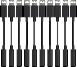 Lightning to 3.5mm headphone adapter, 10-pack