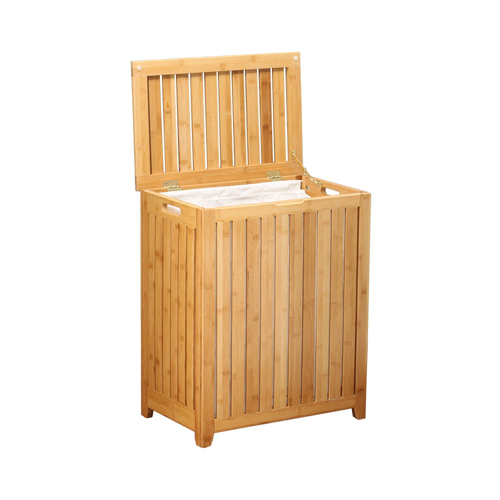 Spa-Style Bamboo Laundry Hamper