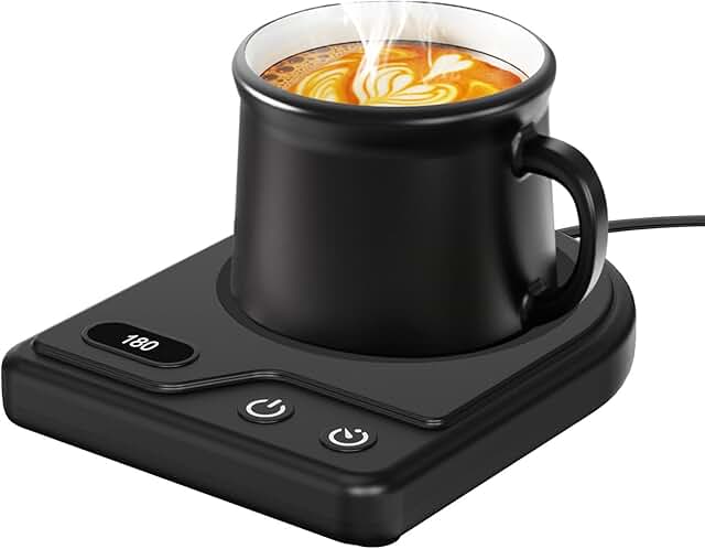 Coffee Mug Warmer with Adjustable Temperature and Auto Shutoff