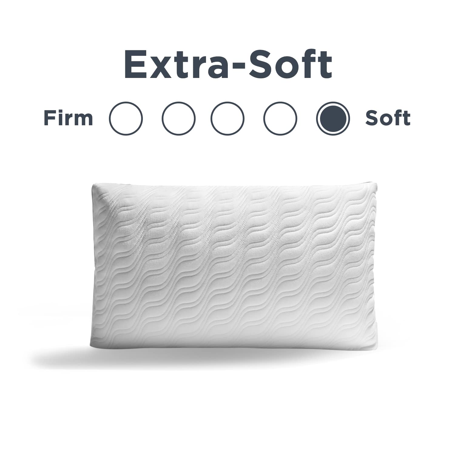 TEMPUR-CloudProLoPillow, King Pack of 1), White