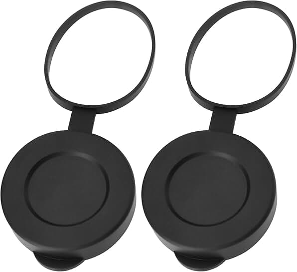 2 Pack Rubber Lens Caps for Binoculars and Monoculars