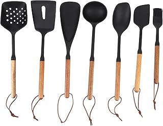 7-Piece Silicone Kitchen Utensil Set for Cooking and Camping