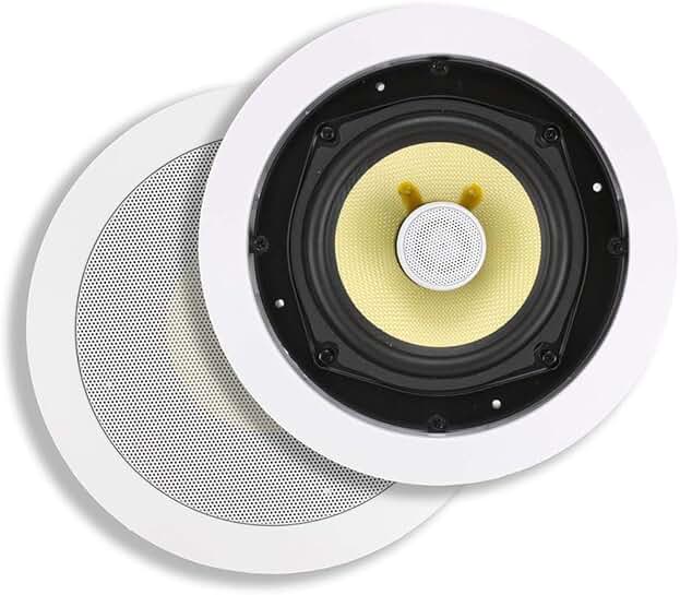 Pair 2-Way In-Wall Speakers with 5.25 Inch Drivers