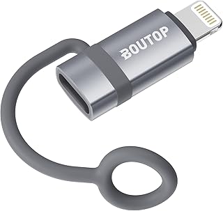 USB C to Lightning Adapter for Fast Charging, Gray