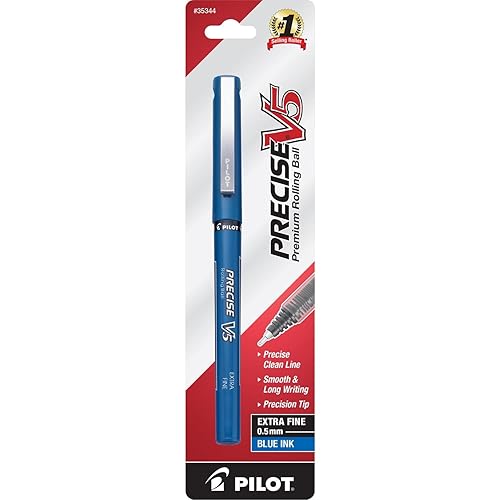 Blue extra fine point rolling ball pen