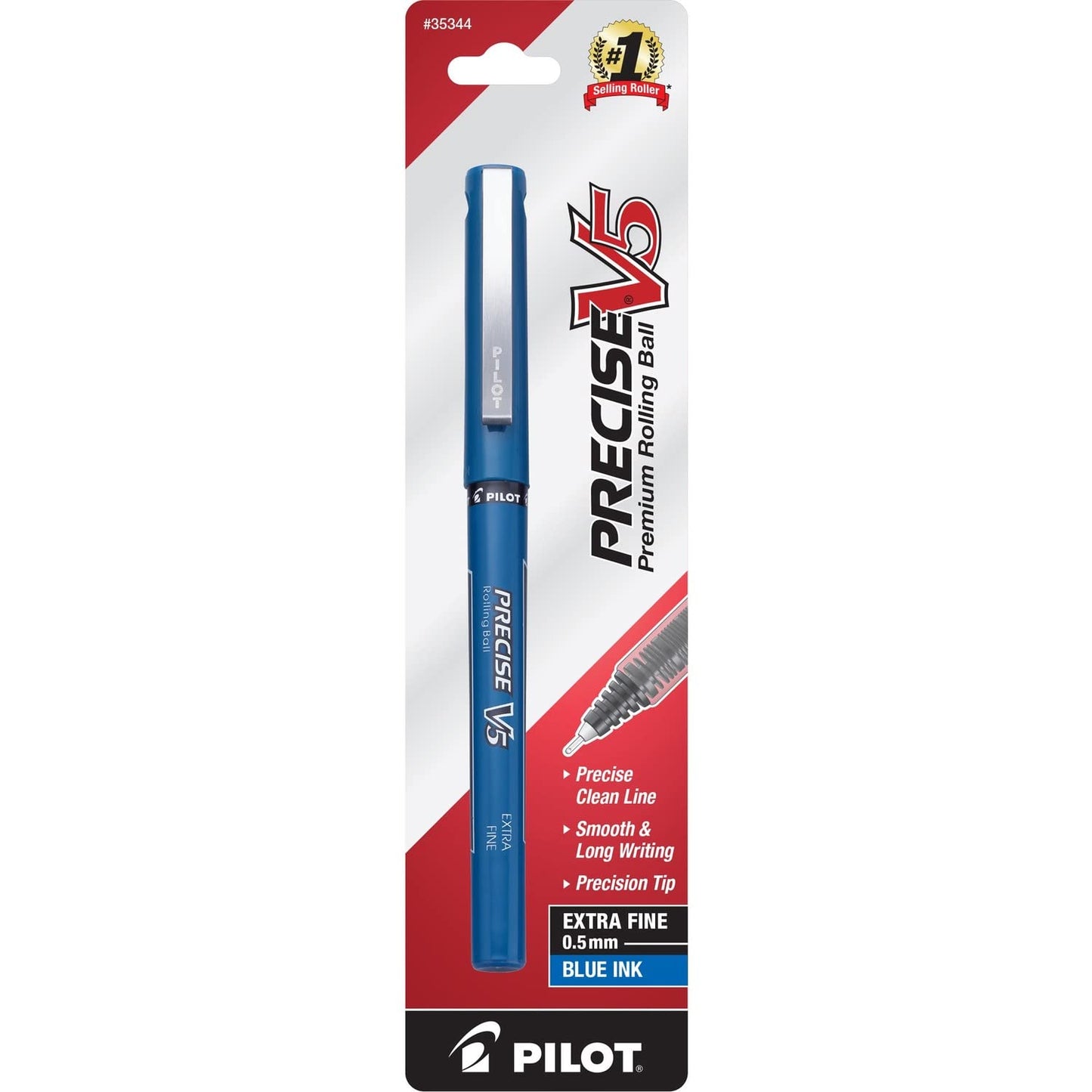 Blue extra fine point rolling ball pen
