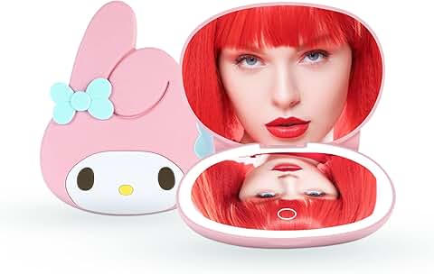My Melody LED Compact Mirror with 3X Magnification