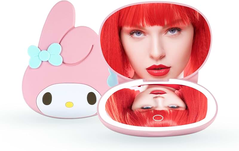 My Melody LED Compact Mirror with 3X Magnification