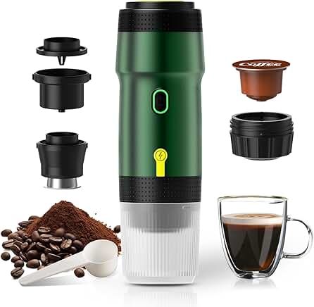 Portable Electric Espresso Machine for Travel and Camping