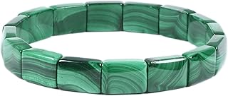 Semi-Precious Gemstone Beaded Stretch Bracelet 7 Inches