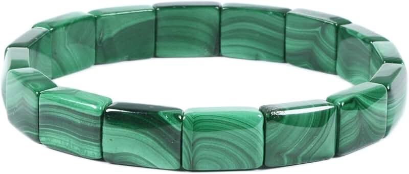 Semi-Precious Gemstone Beaded Stretch Bracelet 7 Inches