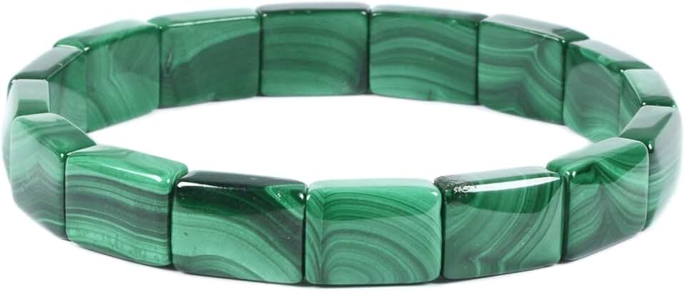 Semi-Precious Gemstone Beaded Stretch Bracelet 7 Inches