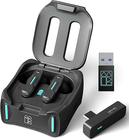 Wireless Gaming Earbuds with Mic and Low Latency