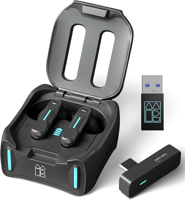 Wireless Gaming Earbuds with Mic and Low Latency