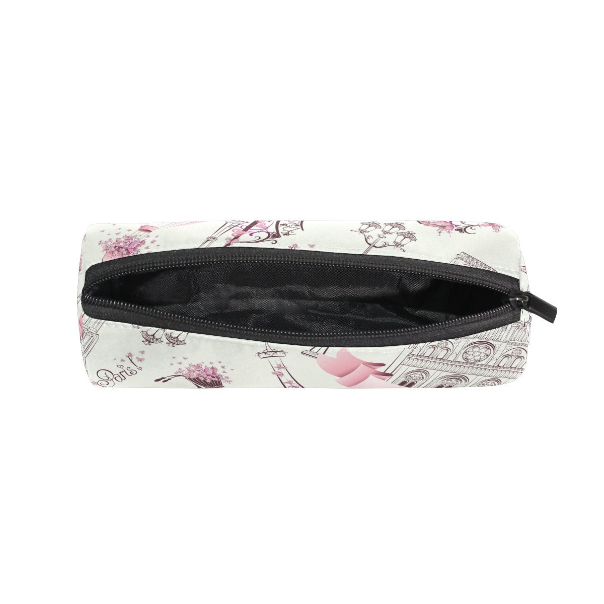 Floral Eiffel Tower Pencil Case and Makeup Bag