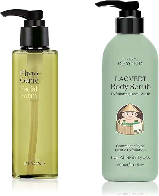 Body Scrub and Facial Cleansing Foam for Gentle Exfoliation