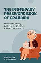 Grandma's Password Book for 50 Logins and Notes