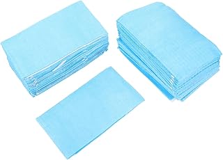 Disposable Blue Dental Bibs for Adults and Elderly, 60 pcs