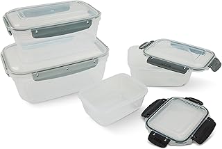 8-Piece Nested Food Storage Containers with Lids