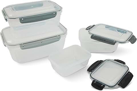 8-Piece Nested Food Storage Containers with Lids