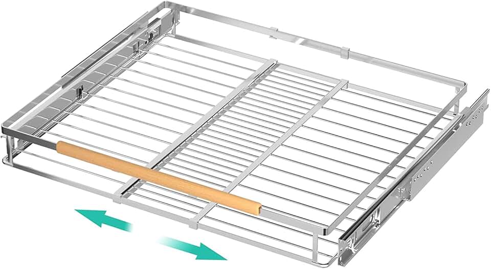Pull Out Cabinet Drawer Shelf Organizer, Extendable, Heavy Duty