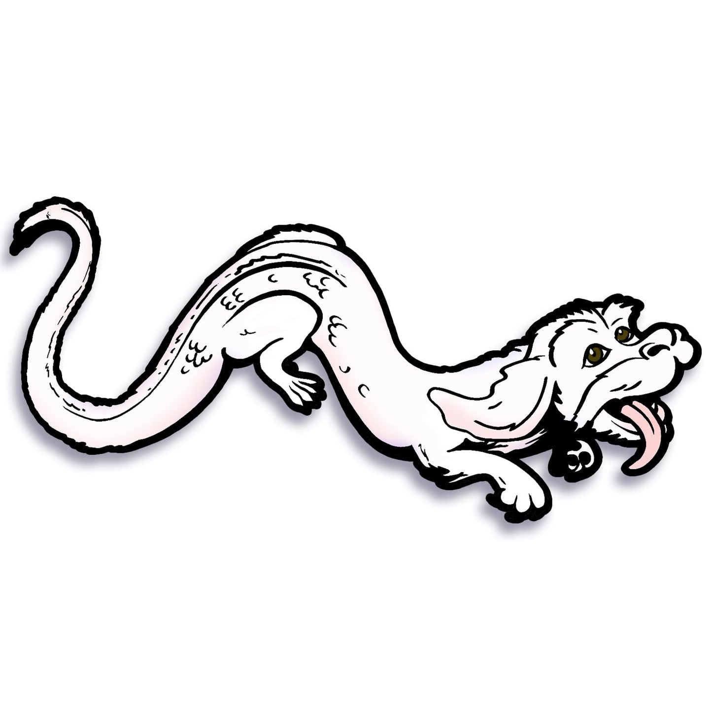 Luck Dragon Sticker for Notebook, Car, Laptop 5.5"x2.5"