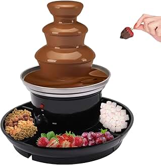 3-Tier Chocolate Fountain with Fruit Plate
