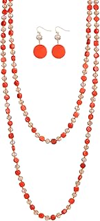 Trendy Infinity Wrap Necklace and Earrings Set