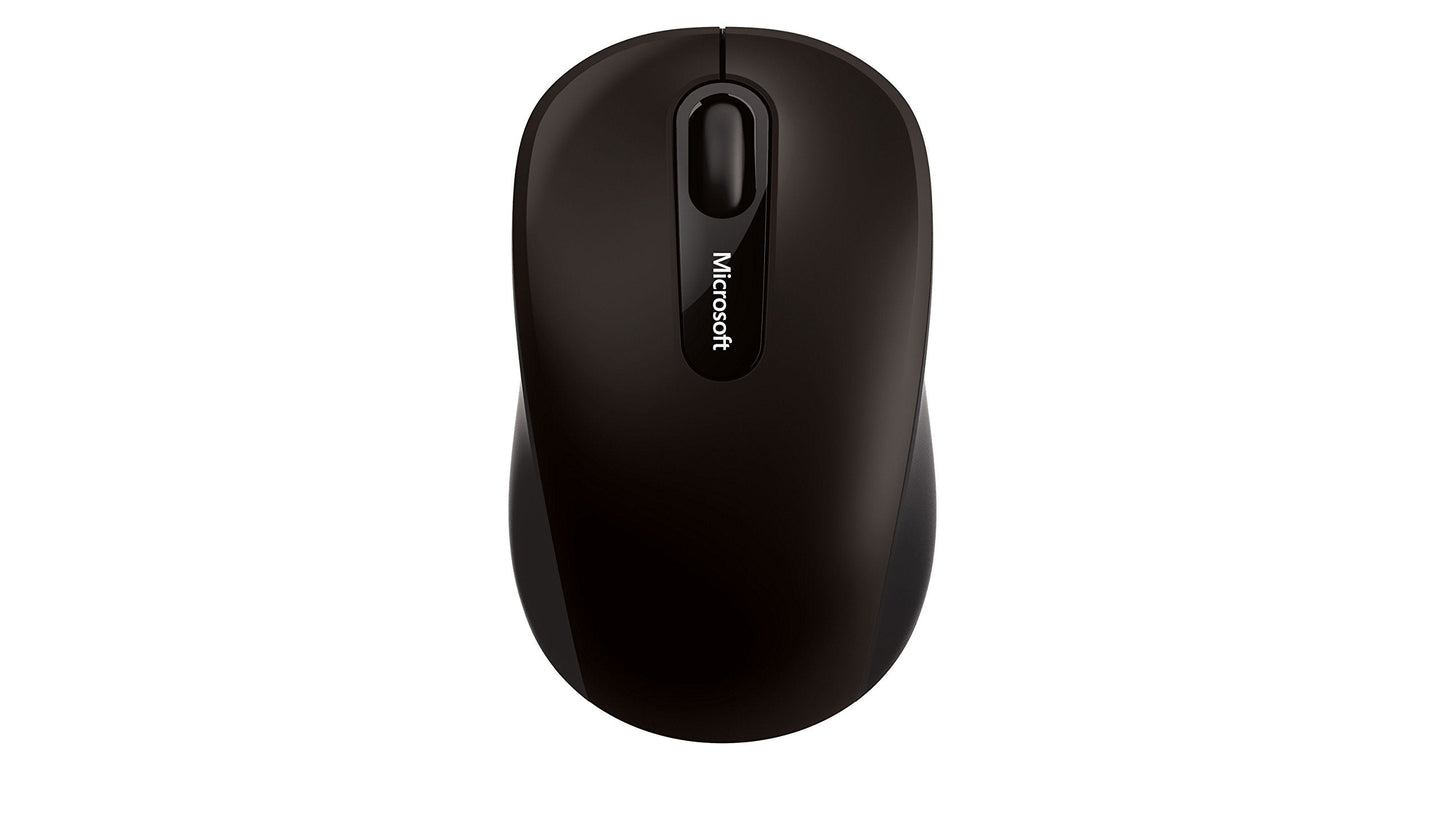 Bluetooth Mobile Mouse 3600 - Black. Comfortable Design, Right/Left Hand Use, 4-Way Scroll Wheel, Wireless Bluetooth Mouse for PC/Laptop/Desktop, Works with for Mac/Windows Computers