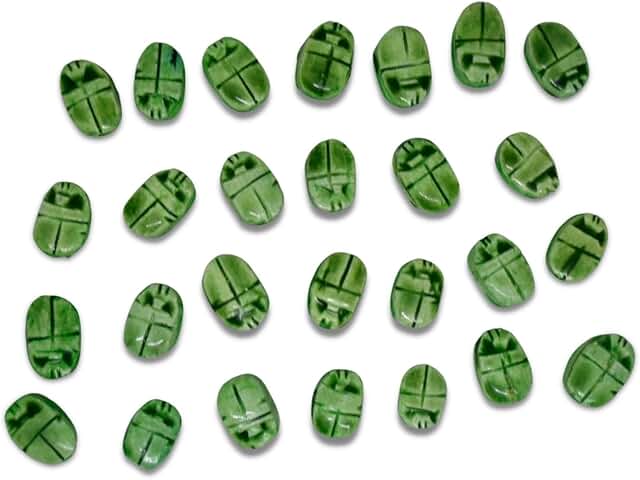 Egyptian Handmade Scarab Bead for Jewelry Making