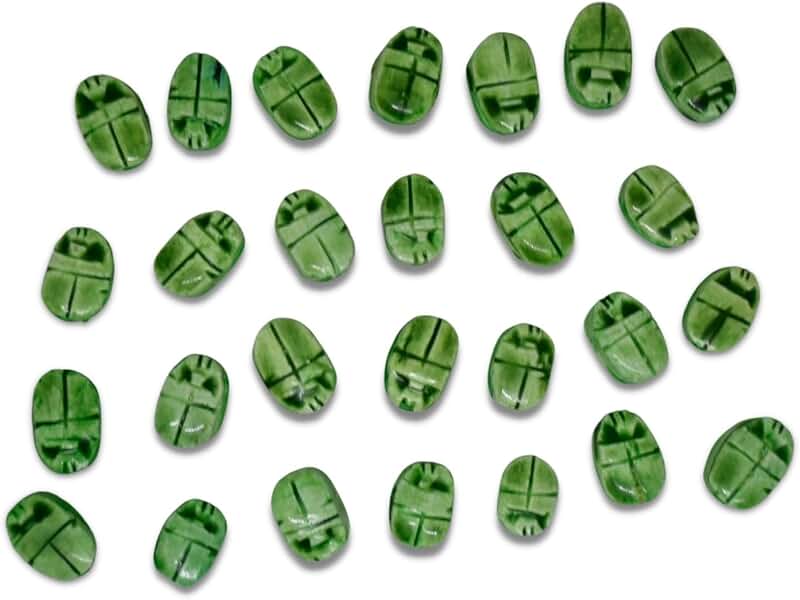Egyptian Handmade Scarab Bead for Jewelry Making