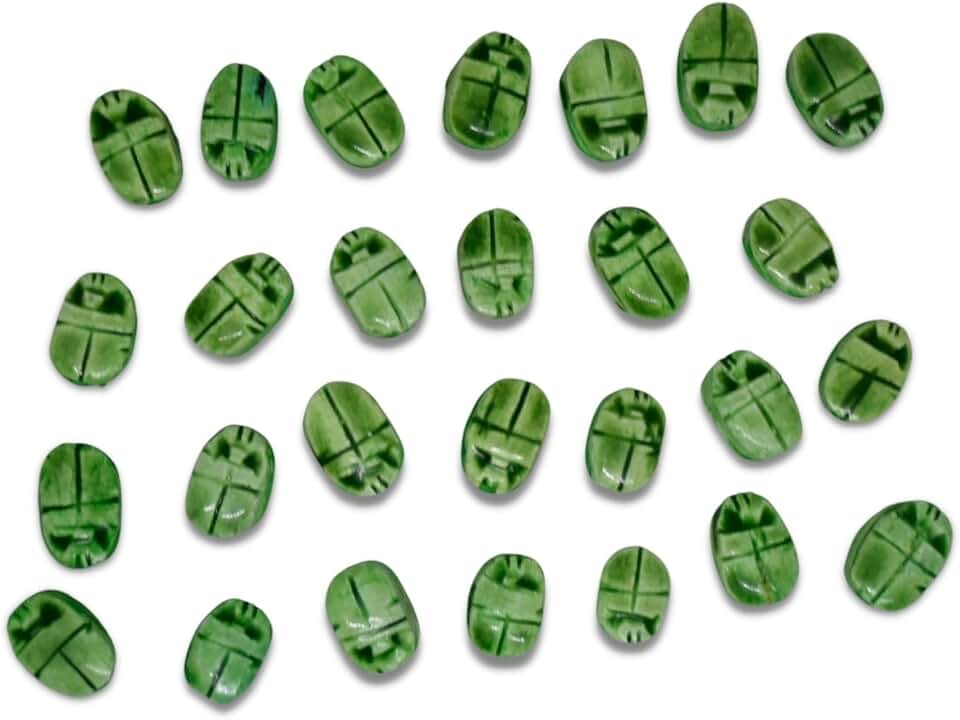 Egyptian Handmade Scarab Bead for Jewelry Making