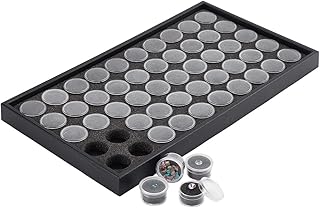 Small Round Plastic Gem Storage Box with Foam
