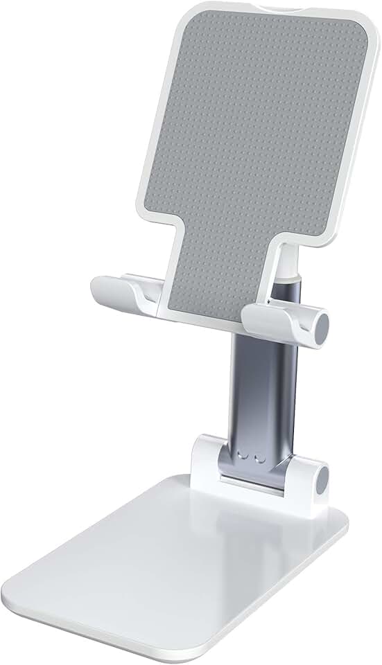 Adjustable Aluminum Phone and Tablet Stand with Charging Port