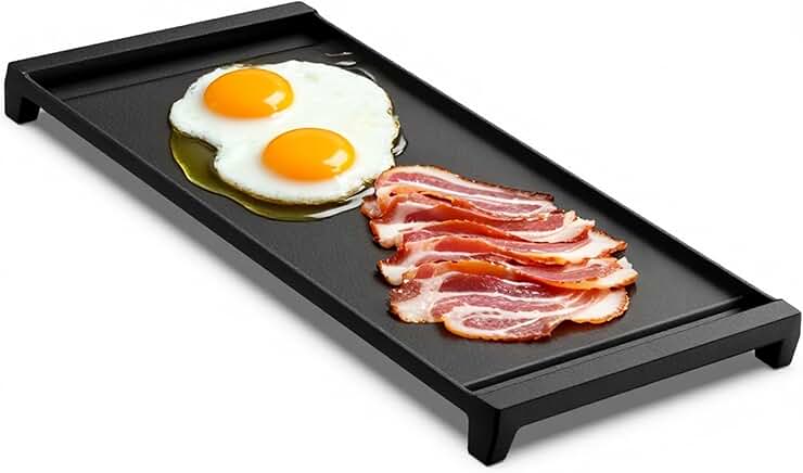 Upgraded Cast Iron Griddle for Gas Stove Top