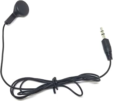 Bulk Black Single Ear Earbuds for Phone and Devices