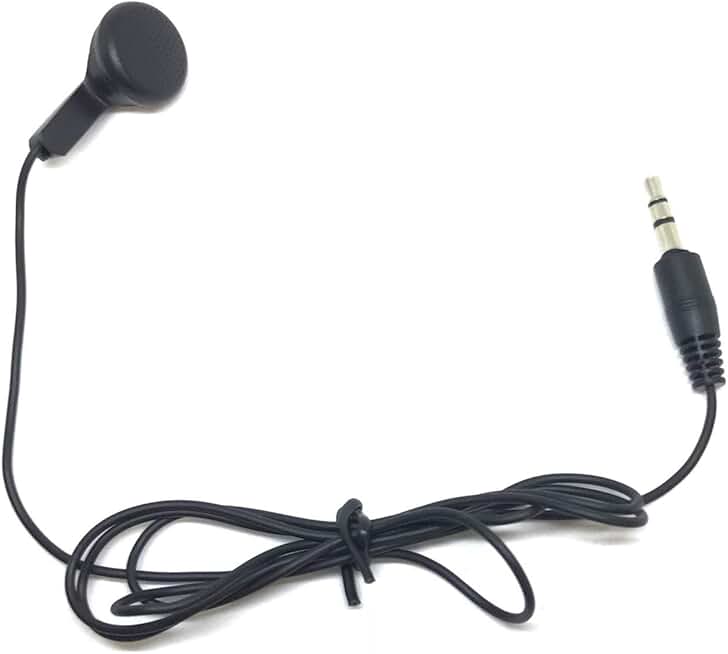 Bulk Black Single Ear Earbuds for Phone and Devices