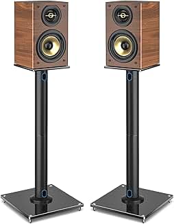 Pair of 28-inch Swivel Speaker Stands for Heavy Speakers