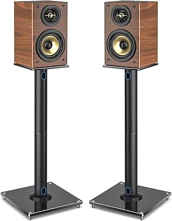 Pair of 28-inch Swivel Speaker Stands for Heavy Speakers