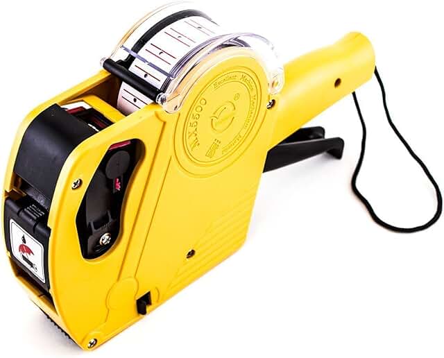 8-Digit Price Tag Gun with Labels and Ink