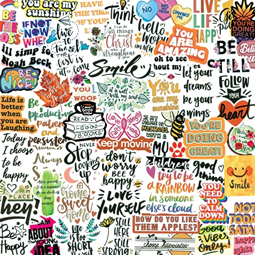 300 Inspirational Waterproof Stickers for Water Bottles and More