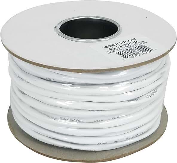 14 AWG 100ft Speaker Wire for In-Wall and Ceiling Use